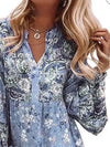 Light blue print short dress