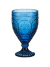 Set of 4 blue glassware