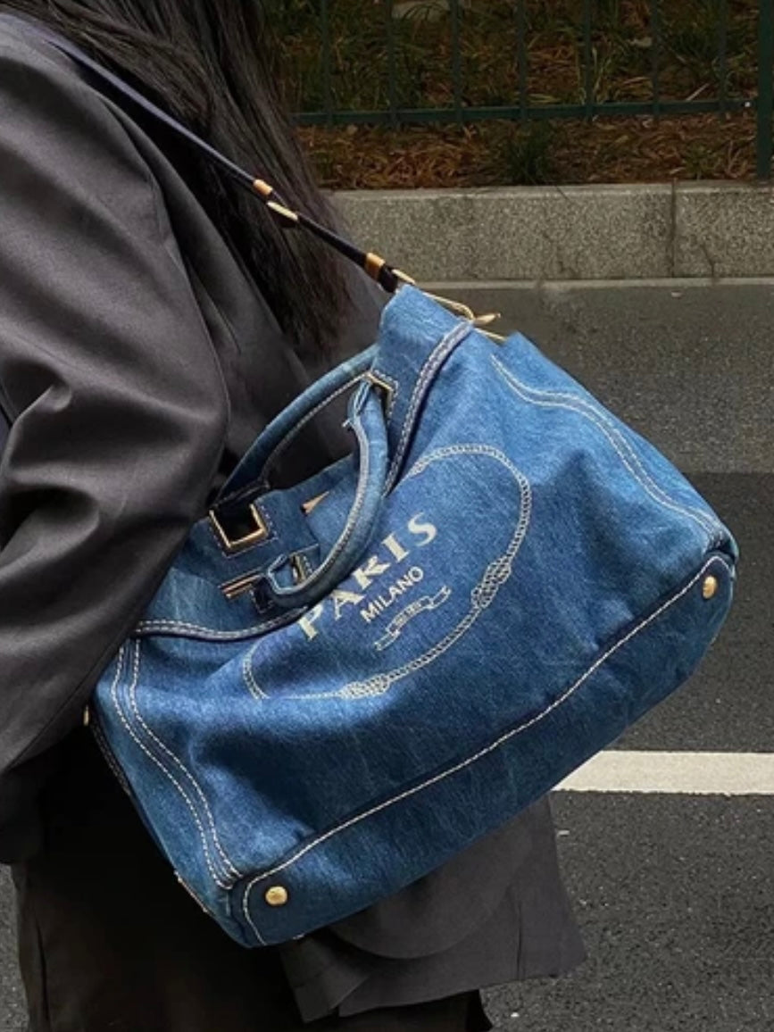 Blue Paris handbag shoulder and crossbody