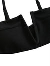 Black bikini V top and bottom bikini swimwear