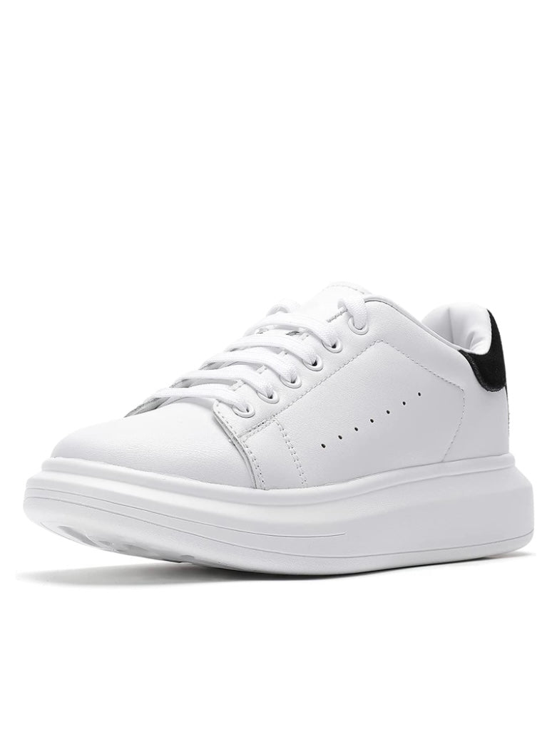 White and black sneakers