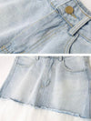 Denim tutu layered pleated tube maxi skirt