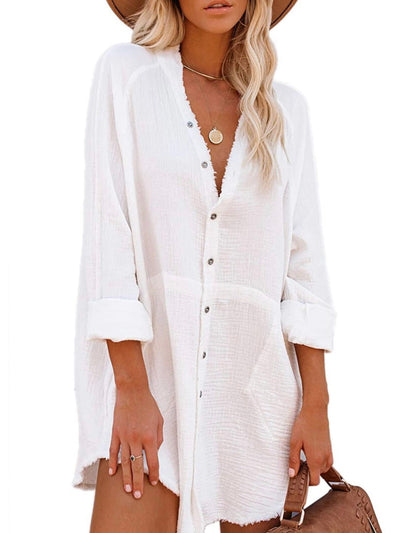 White long shirt/ short dress