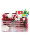 Pack of 133 Christmas candy ornaments