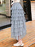 Gray layered ballet tutu tube maxi skirt