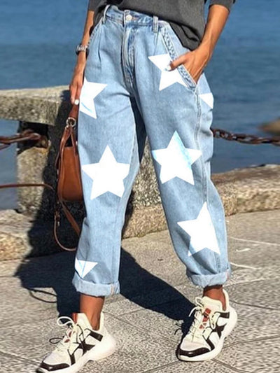 Star baggy jeans