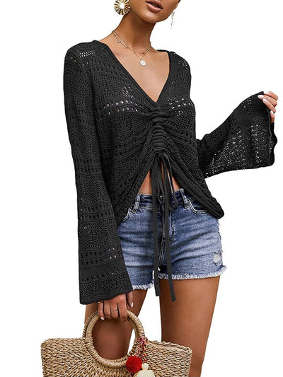 Black knit sweater