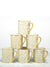 Geometric gold patterns mugs