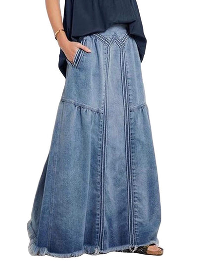 Karla blue jeans skirt