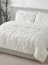 Beige pleated bed set 8 pieces