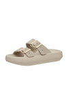 Beige slides foam plastic sandals