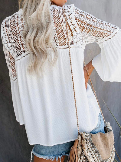 White crochet shirt