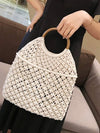 Macrame beige handbags