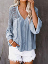 Light blue lace shirt