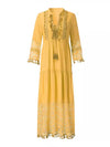 Boho yellow maxi dress