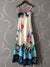Light yellow reptile printed maxi dress
