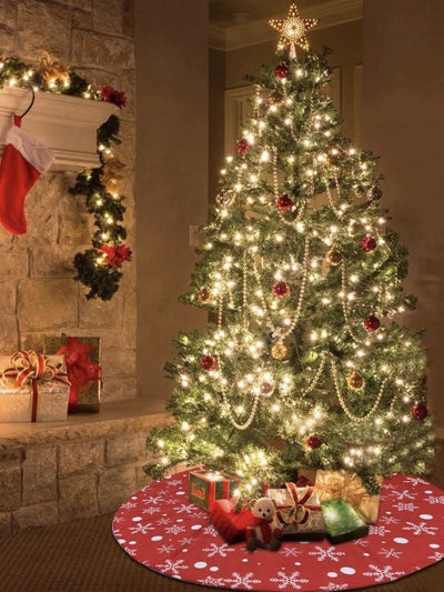 Skirt decorating Christmas tree